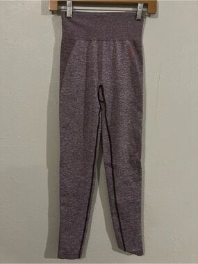 Women’s Gymshark High-Waist Heathered Maroon Leggings size M no tag